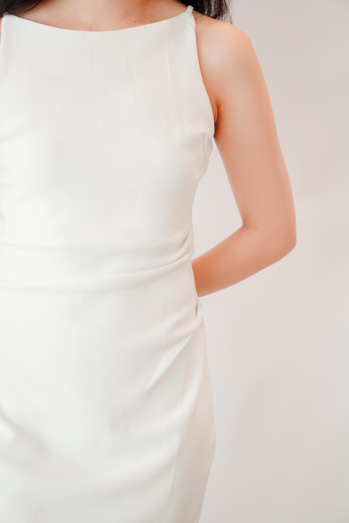 Zeron Bodycon Dress in White