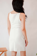 Zeron Bodycon Dress in White