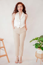 Tamara Cropped Pants in Beige