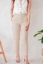 Tamara Cropped Pants in Beige