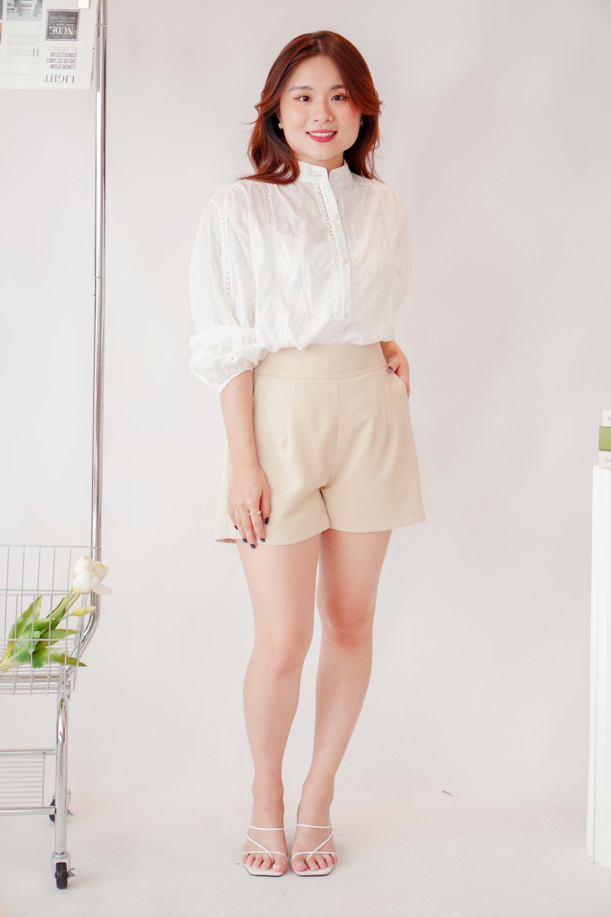 Everyday Shorts by Bash in Beige