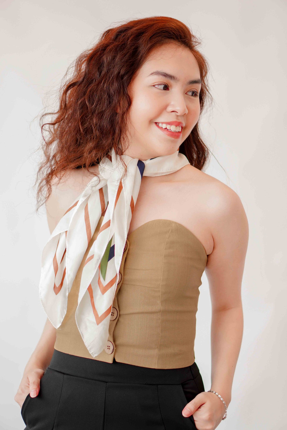 Bermuda Bustier Tube Top in Brown