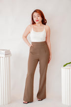[+10cm] The Staple Pants by Bash in Latte Khaki