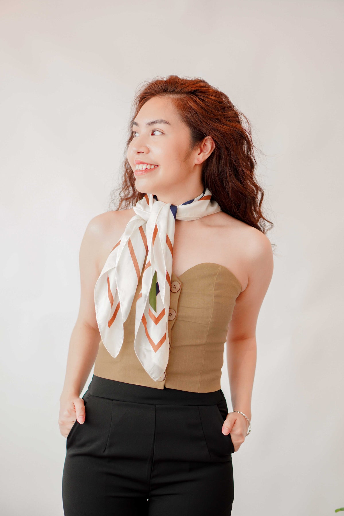 Bermuda Bustier Tube Top in Brown