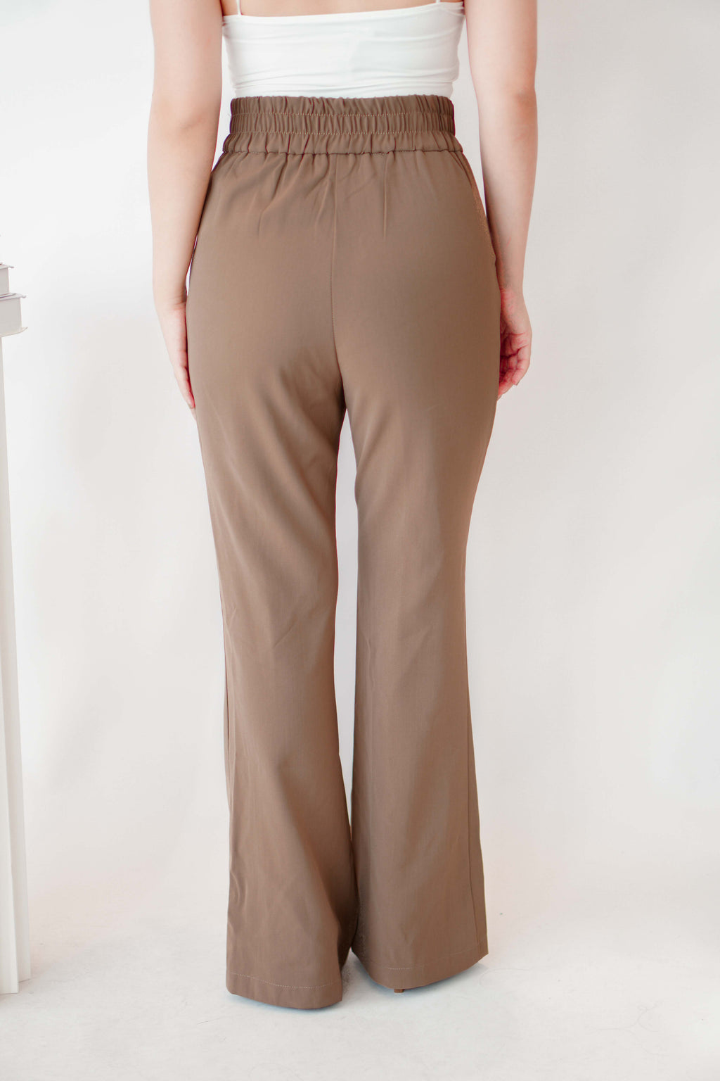 [+10cm] The Staple Pants by Bash in Latte Khaki