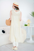 Bohemia Oversized Dress Top in Cream