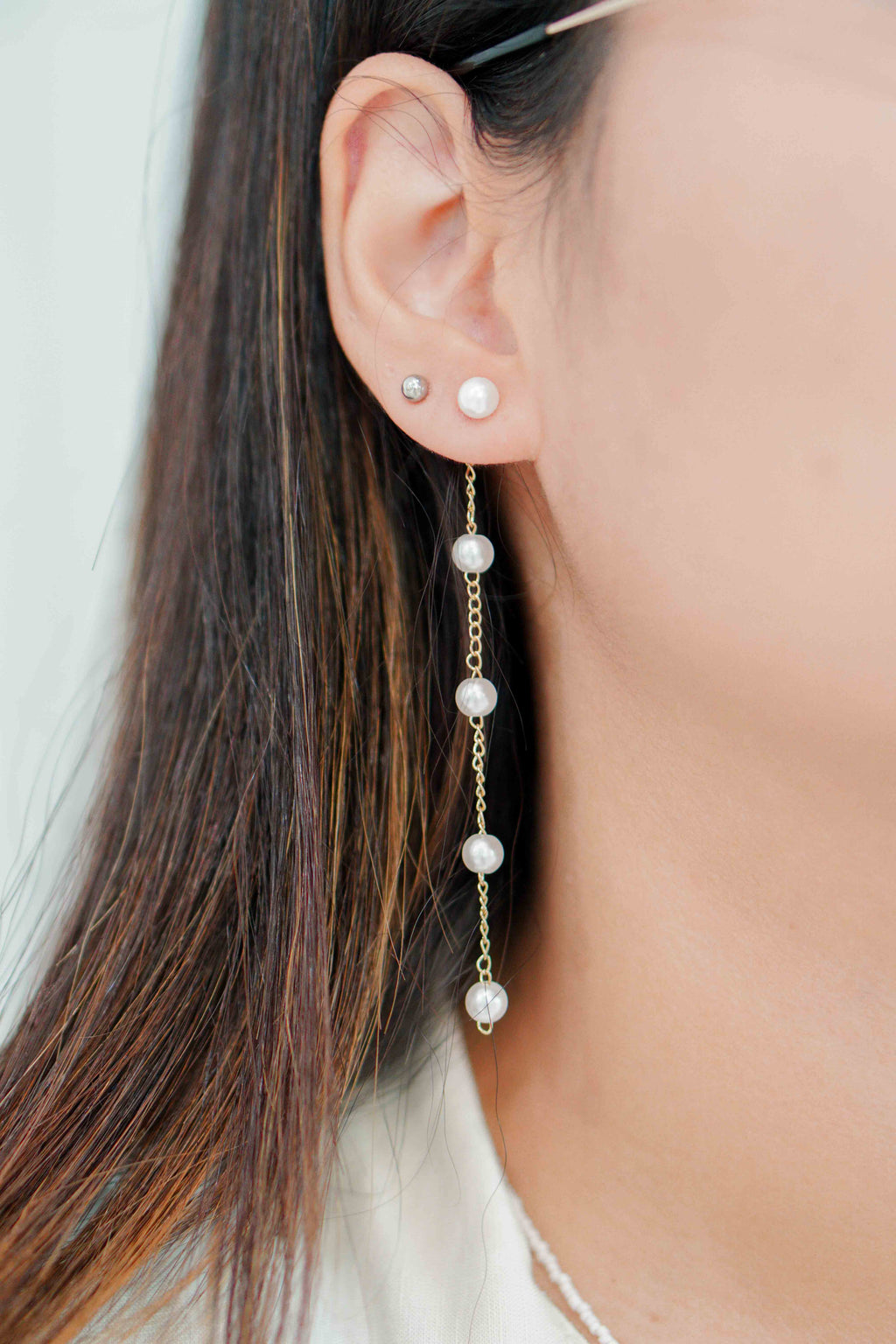 Pearl Long Earrings