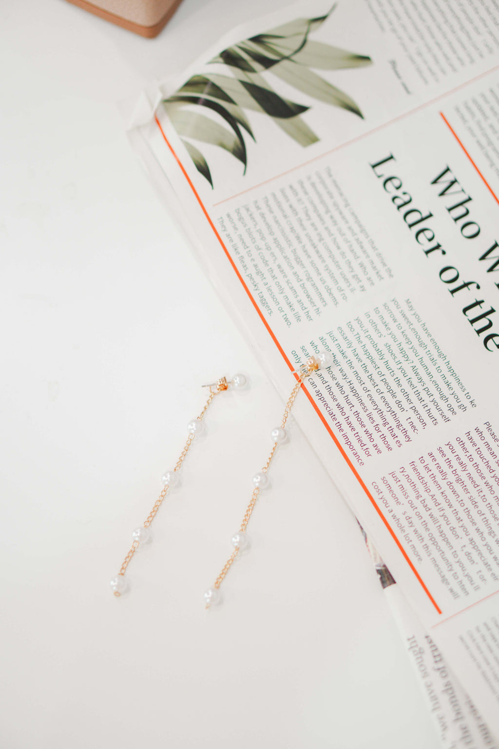 Pearl Long Earrings