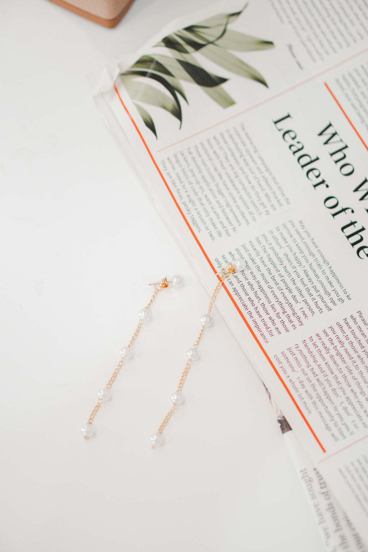 Pearl Long Earrings