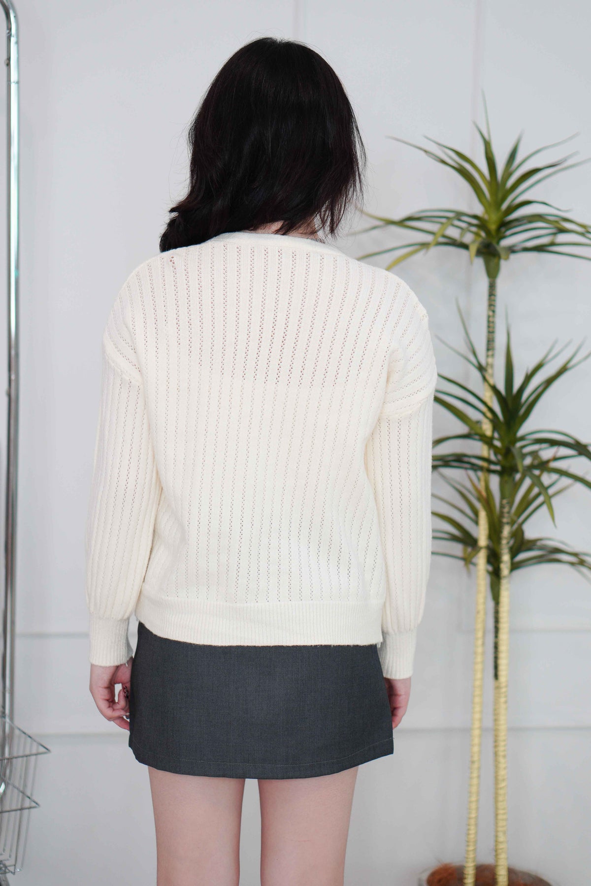 Yuna Knit Cardigan in Cream