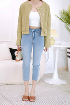 Anderson Cropped Jeans in Blue