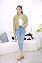Anderson Cropped Jeans in Blue