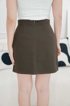 Modest Moment Skirt in Brown