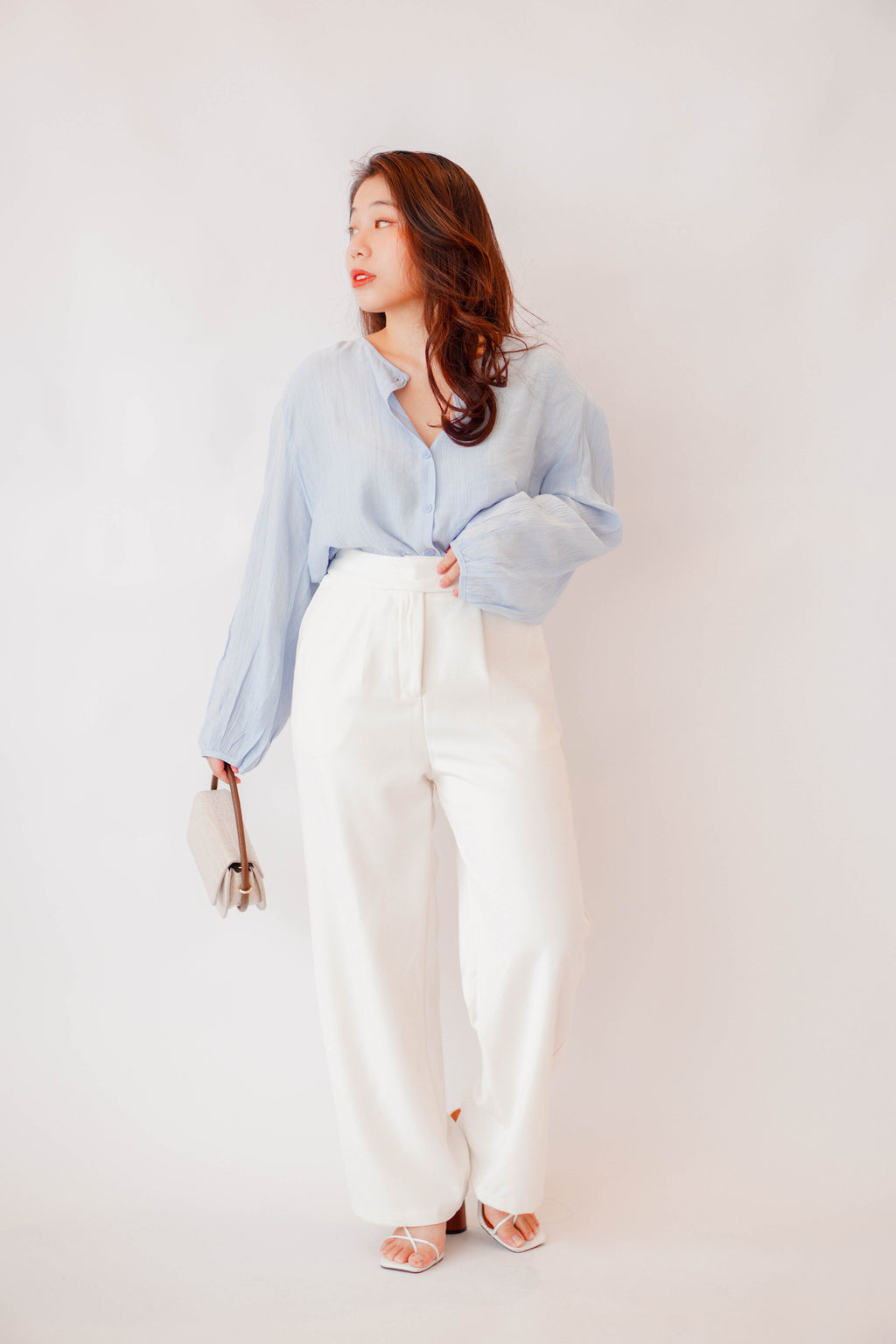(BACKORDER) Maiden Love Long Sleeve Top in Blue