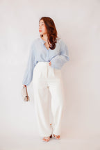 (BACKORDER) Maiden Love Long Sleeve Top in Blue