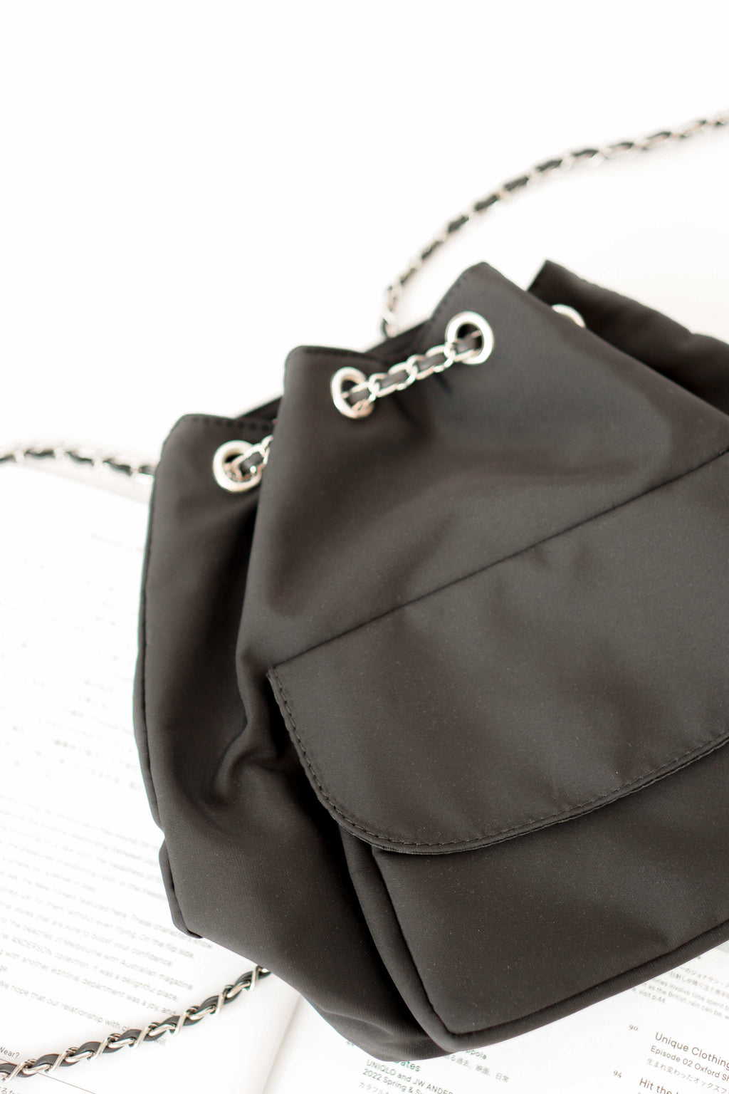 Nylon Bagpack in Black