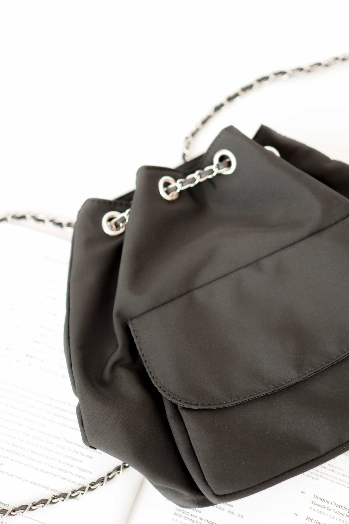 Nylon Bagpack in Black