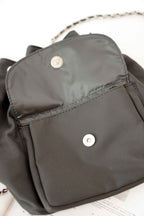 Nylon Bagpack in Black