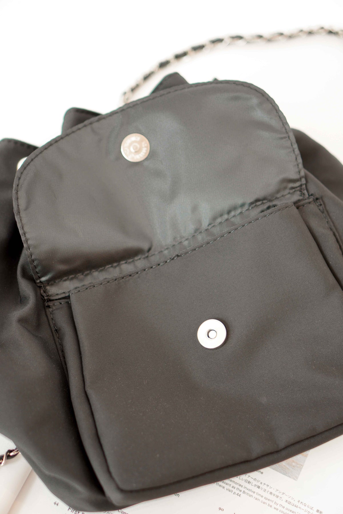 Nylon Bagpack in Black