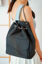 Nylon Bagpack in Black
