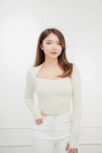 (BACKORDER) Maggy Sports Long Sleeve Top in Cream