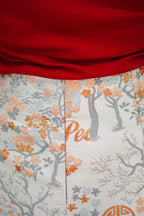 Chuan Embroidery Floral Midi Skirt