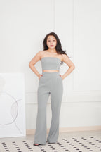 [+10cm] The Staple Pants by Bash in Moon Grey