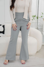 [+10cm] The Staple Pants by Bash in Moon Grey