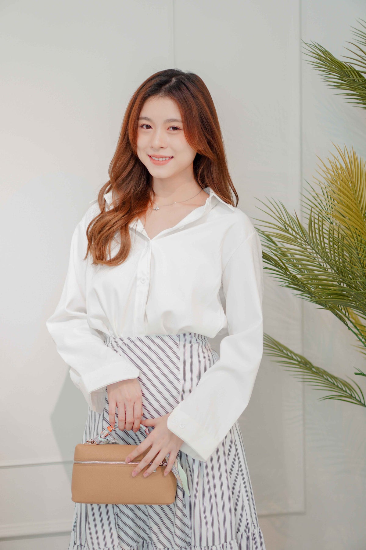 (BACKORDER) Joris Collar Button Down Top in White