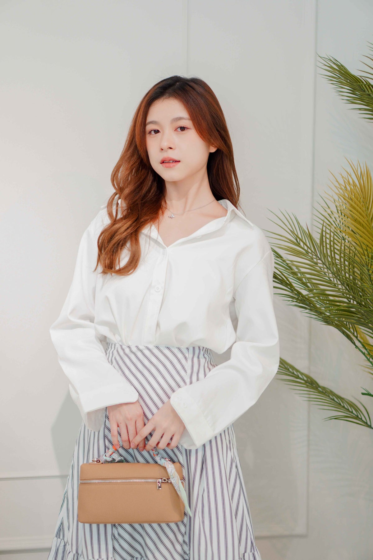 (BACKORDER) Joris Collar Button Down Top in White