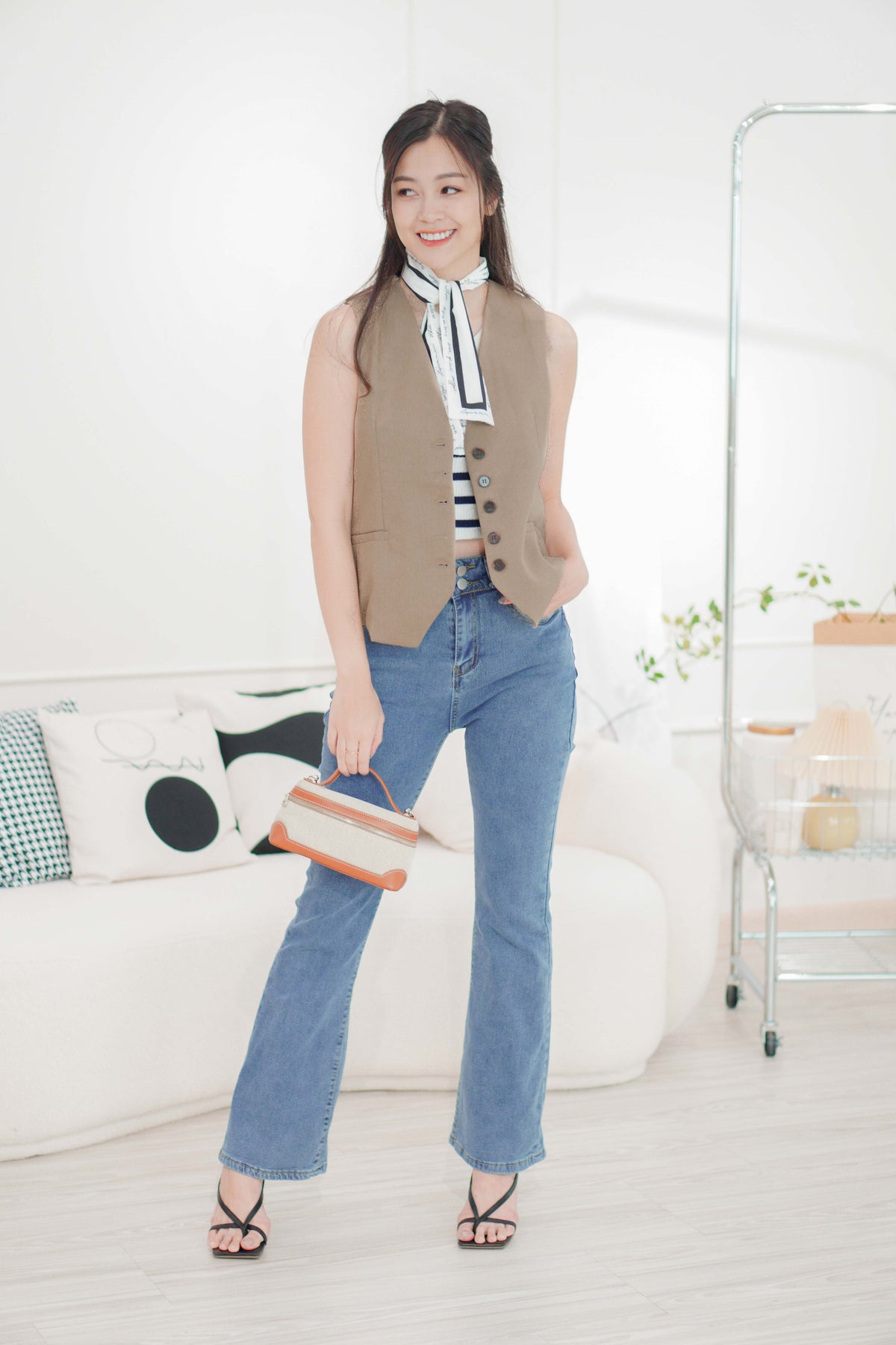 Morroco Vacay Linen Vest Set