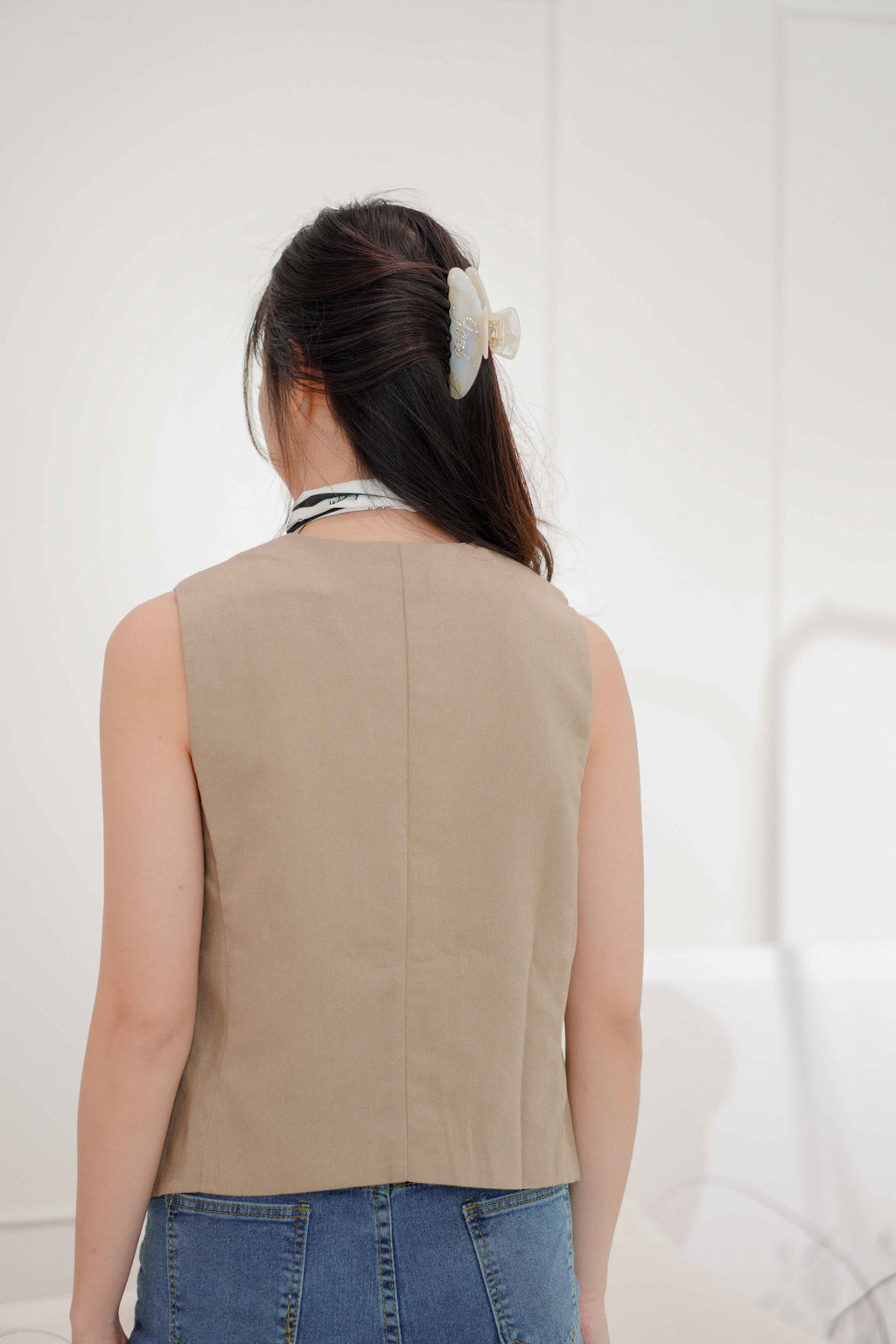 Morroco Vacay Linen Vest Set