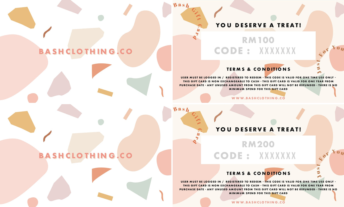 Bash Physical Gift Card