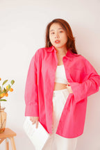 (BACKORDER) Capri Button Down Top in Pink