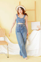 Tobi Straight Cut Jeans in Blue