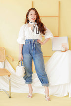 Tobi Straight Cut Jeans in Blue