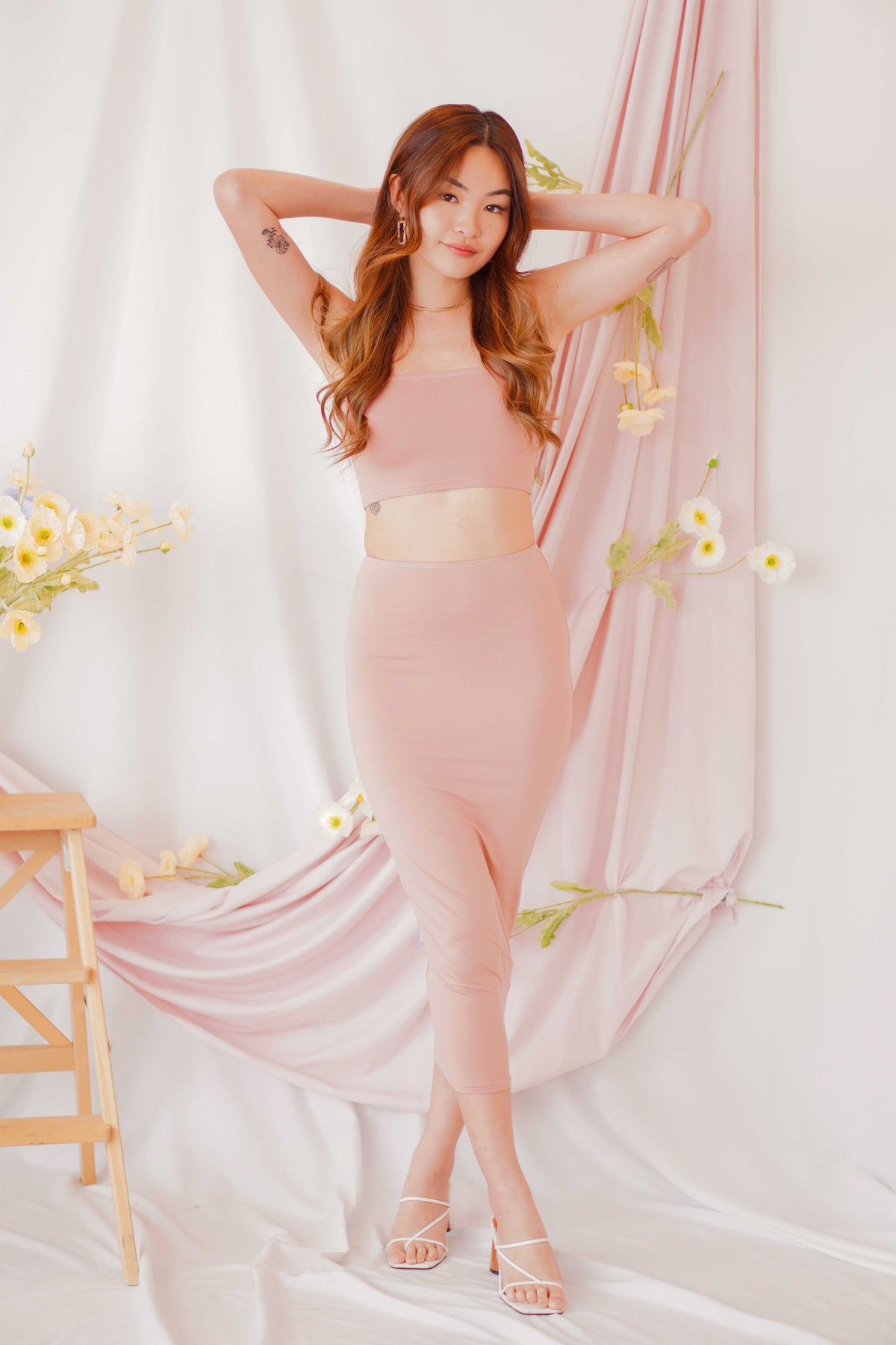 Love Disclosure Tube 2 Piece Set in Mauve Pink