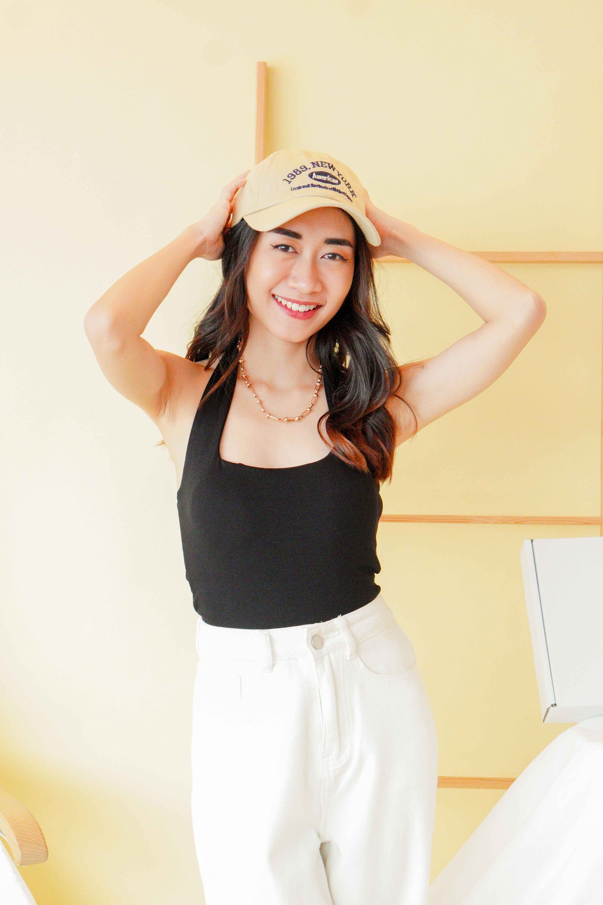 1989 Baseball Cap in Beige
