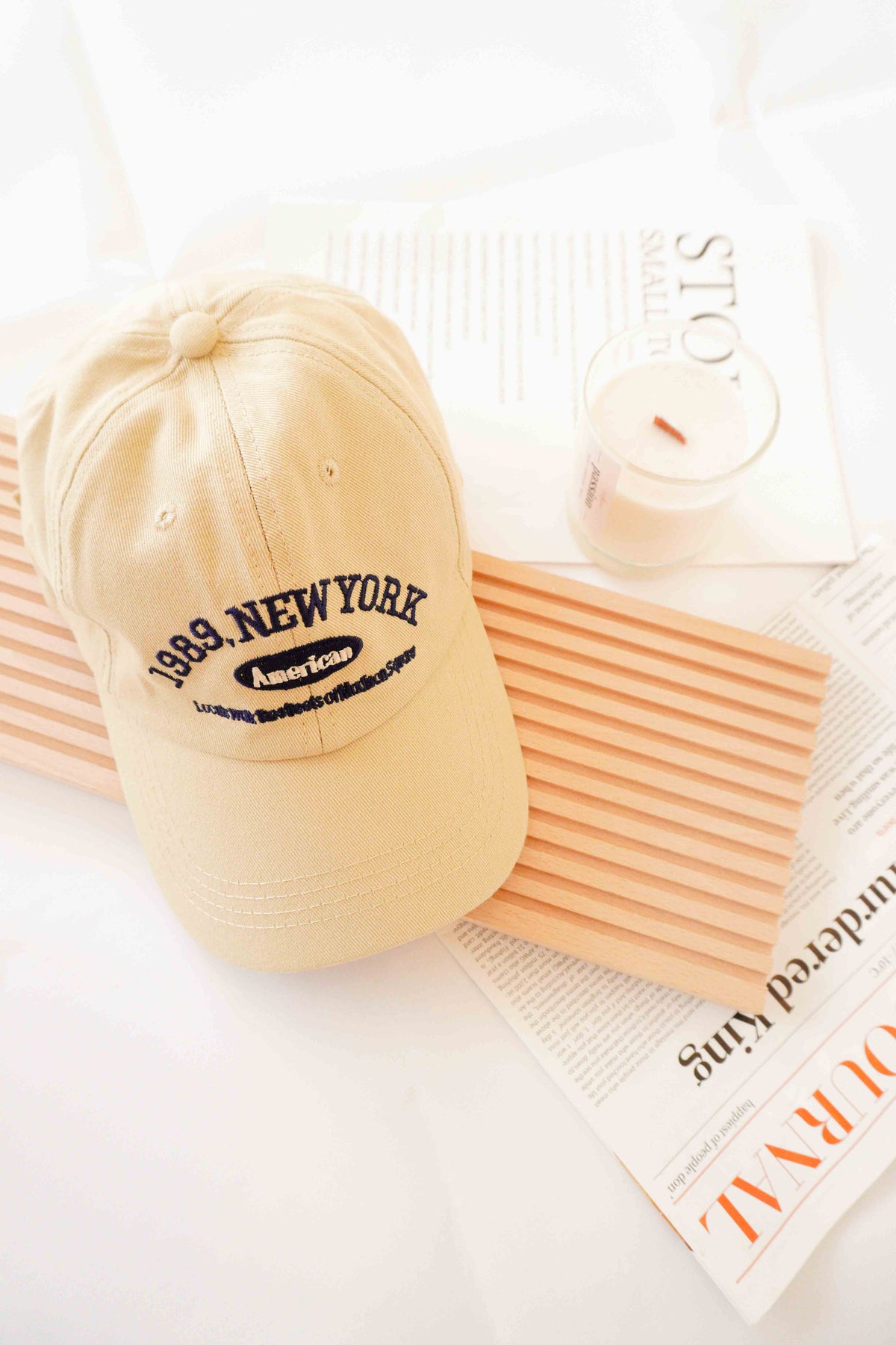 1989 Baseball Cap in Beige