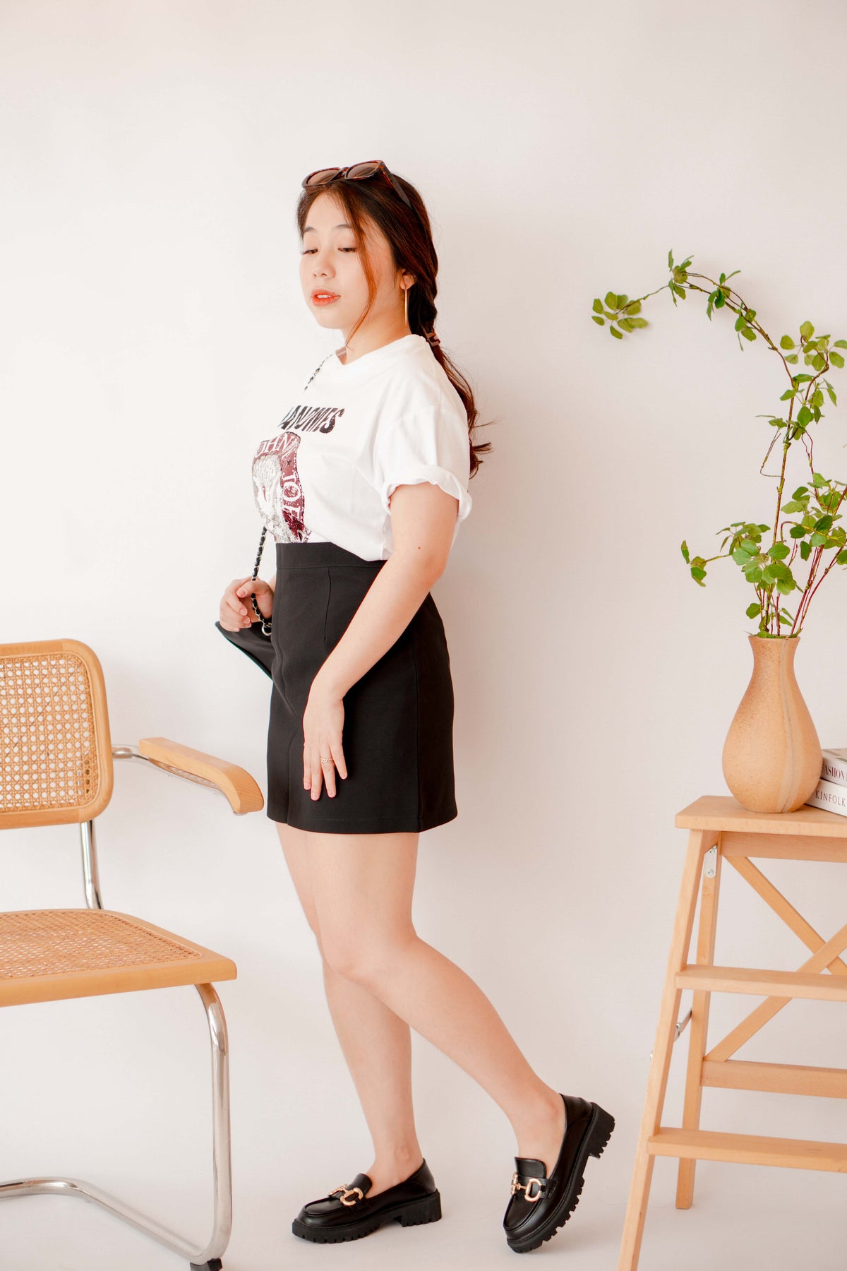 Modest Moment Skirt in Black