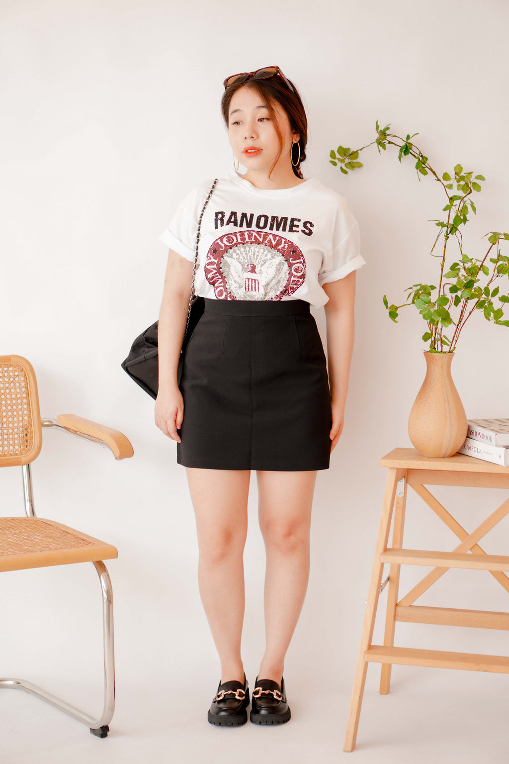 Modest Moment Skirt in Black