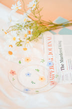 Transparent Floral Plate