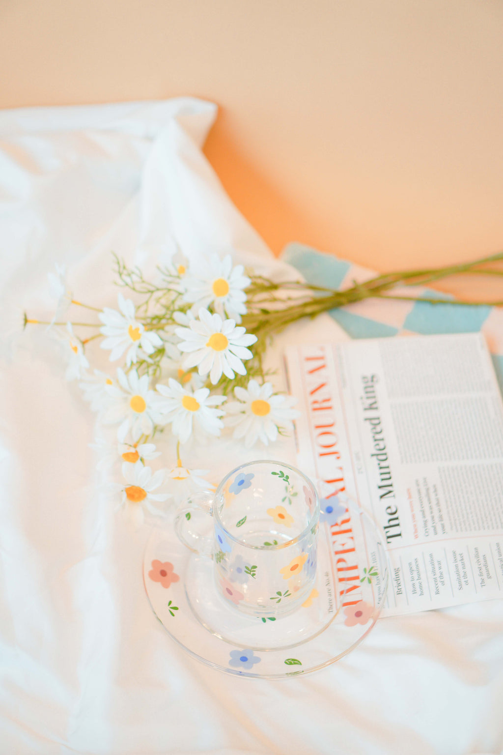 Transparent Floral Plate