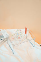 Transparent Floral Plate