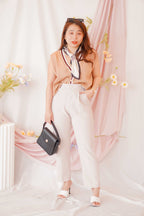 Mel Cropped Pants in Beige