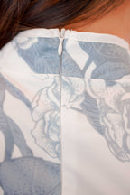 Yin and Yang Cheongsam in Blue