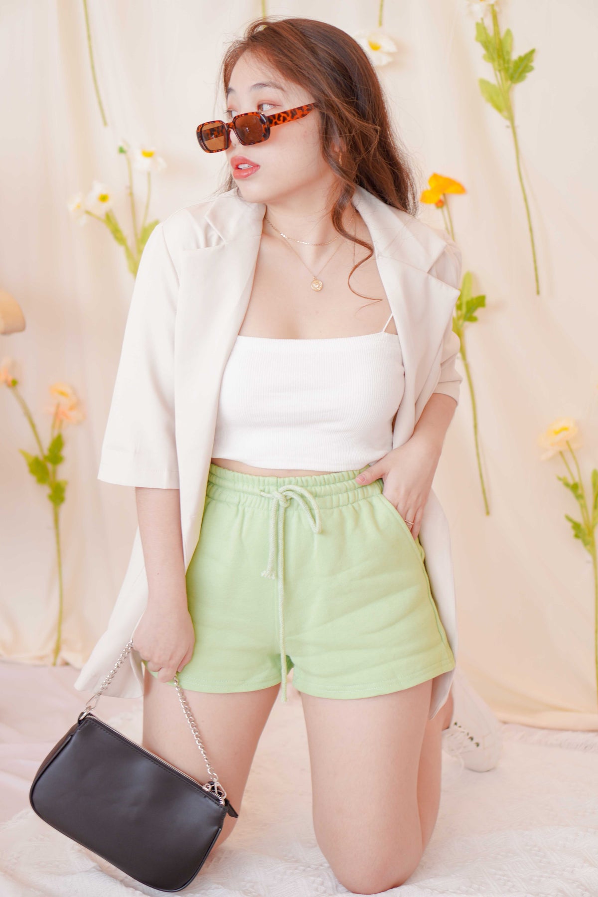 Keep it Casual Lounge Shorts in Green