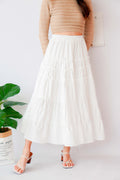 Days Like Sunday Layered Skirt in White