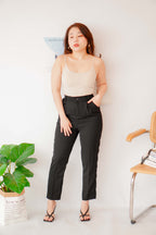 Myla Padded Camisole Top in Beige