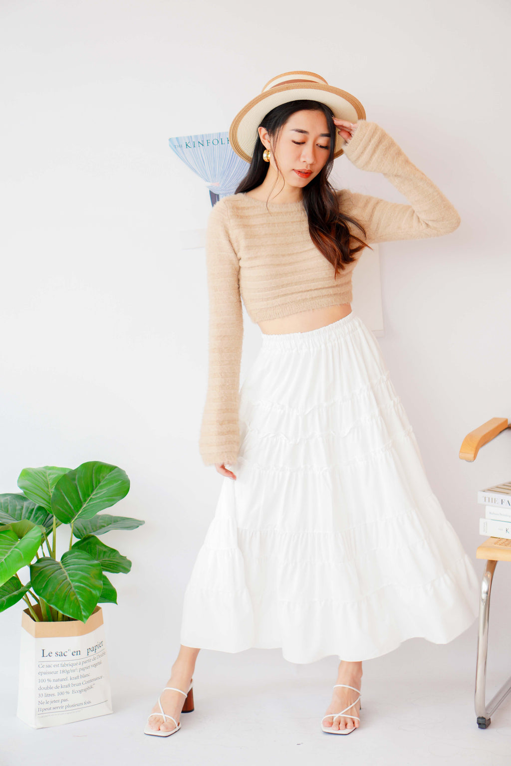 Days Like Sunday Layered Skirt in White